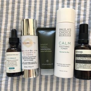 Skinceuticals, AESOP, Alumiers  Aveda and Paula’s Choice products